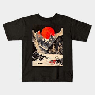 Red Moon Vintage Kids T-Shirt